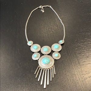 Lucky Brand Turquoise Stone Necklace
